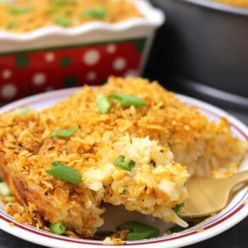 Crispy and Cheesy vegetarian Potato Casserole for lunch and dinner