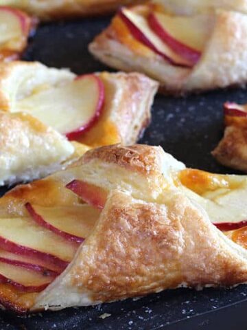 Easy apple Cheese danish - Puff pastry recipes