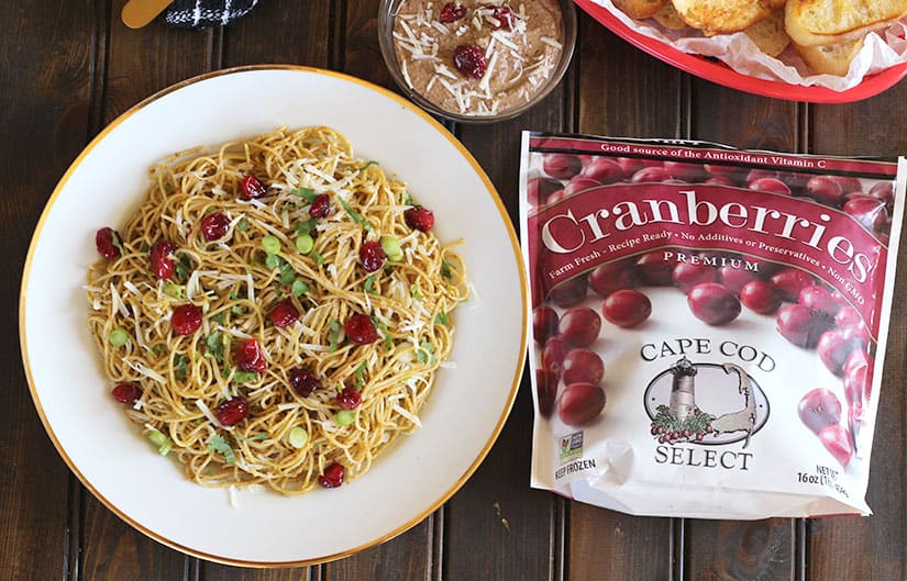 Cranberry Pesto Pasta, pasta without marinara sauce, hanukah recipes, healthy and easy cranberries recipes