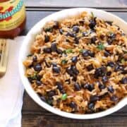 Black Beans Rice, Mexican rice, spanish rice, red rice, arroz rojo, restaurant style Mexican Rice #blackbeans #rice #stovetop #instantpot #burritobowl #ricebowl