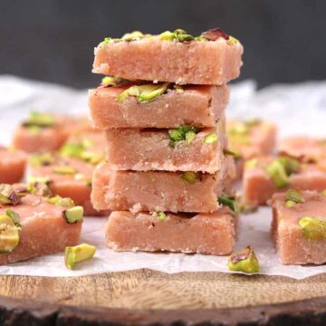Rose Barfi, Rose Milk Powder Burfi, besan barfi, milk powder based sweets and desserts, recipes for Diwali, christmas, thanksgiving and holiday , easy , famous and healthy, popular Indian mithai