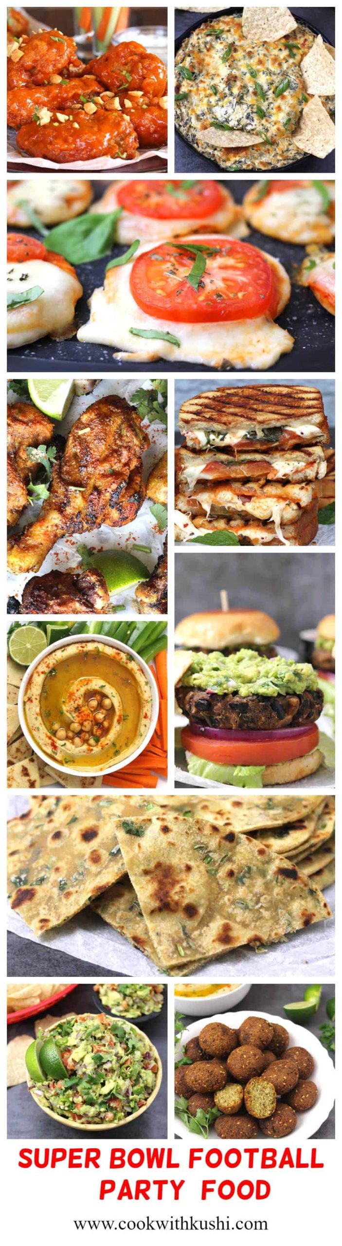 #footballfood #partyfoodideas #tailgaterecipes #footballsnacks #footballappetizers #footballfingerfood #chickenwings #cheeseandcrackers #nachos #spinachartichokedip #pizza #burger #sliders #cheesesteak #desserts