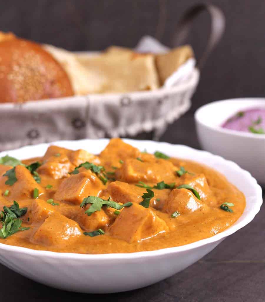 paneer butter masala, paneer makhani, paneer recipes, naan and curry, naan and gravy, paneer naan, stuffed naan,