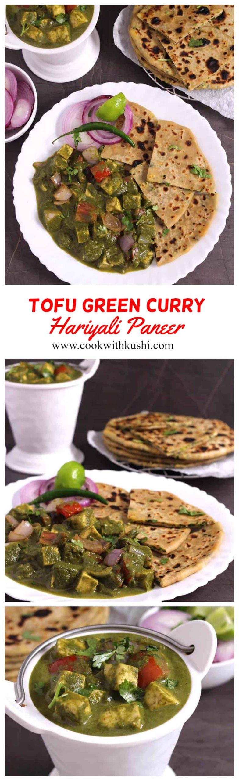  Hariyali Paneer or Tofu Green Curry  is a simple and easy-to-make curry recipe packed full of flavor prepared using paneer (Indian cottage cheese) or tofu and few basic ingredients from your kitchen. #paneer #indianfood #indianrecipes #indiancurry #pudinapaneer #tofu #extrafirmtofu #dinnerrecipes #Lunchrecipes #vegetarianmeal #vegandinner #restaurantstyle #dhabastyle #paneercurry #simplerecipes #instantpotpaneer