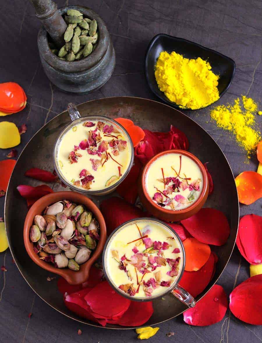 Traditional thandai drink recipe, summer recipe, ugadi recipes, ram navami, holi, ramdan, Badam ladoo, laddu, Ladoo, Indian mithai, Indian sweets and desserts, Festival recipes, Holi sweets