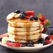 Good Old Fashioned Best and Easy, fluffy homemade pancakes recipe from scratch, Japanese pancakes, American pancakes, pancakes for breakfast, souffle, banana pancakes, flat cake, cereal pancakes, maple syrup, pancakes with buttermilk or baking powder, healthy breakfast pancake, vegan, keto pancakes, holiday breakfast, Easter brunch, Christmas breakfast