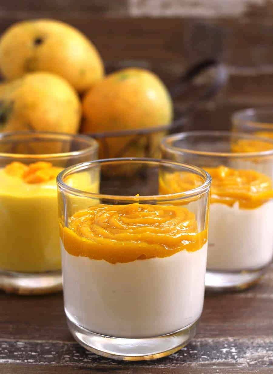 Easy Mango White Chocolate Mousse or Mousse Au Chocolat Mangue, Make ahead dessert recipe for parties, get together, romantic date, july 4th, memorial day, Easter, thanksgiving, Christmas, mango recipes, chocolate recipes, summer food recipe, no bake desserts, eggless sweets and desserts, pudding recipes, cream cheese, keto mousse, fancy dessert