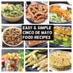 collage picture of cinco de mayo recipes (mexican recipes)