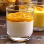 Easy Mango White Chocolate Mousse or Mousse Au Chocolat Mangue, Make ahead eggless dessert recipe