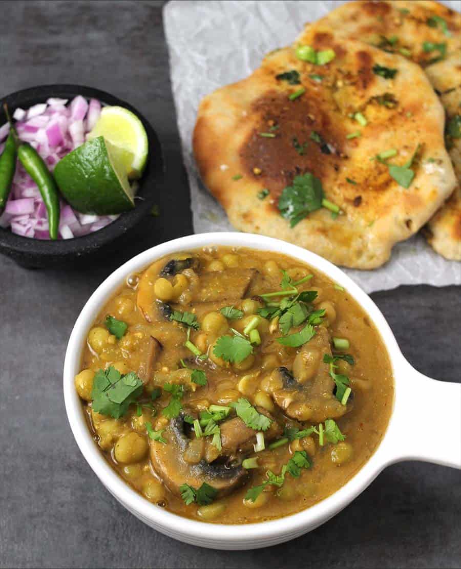 mattar mushroom, mutter paneer, gobi, aloo, green peas mushroom gravy, punjabi dishes, mushroom masala, instant pot vegetarian recipes