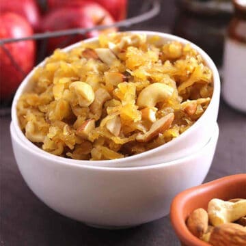 Best easy Indian apple halwa, apple pudding recipe without oven #appledesserts #indiansweets