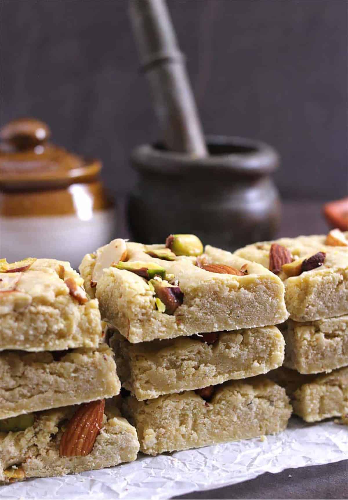 best, melt in mouth Indian sweet, burfi at home with 5 ingredients 