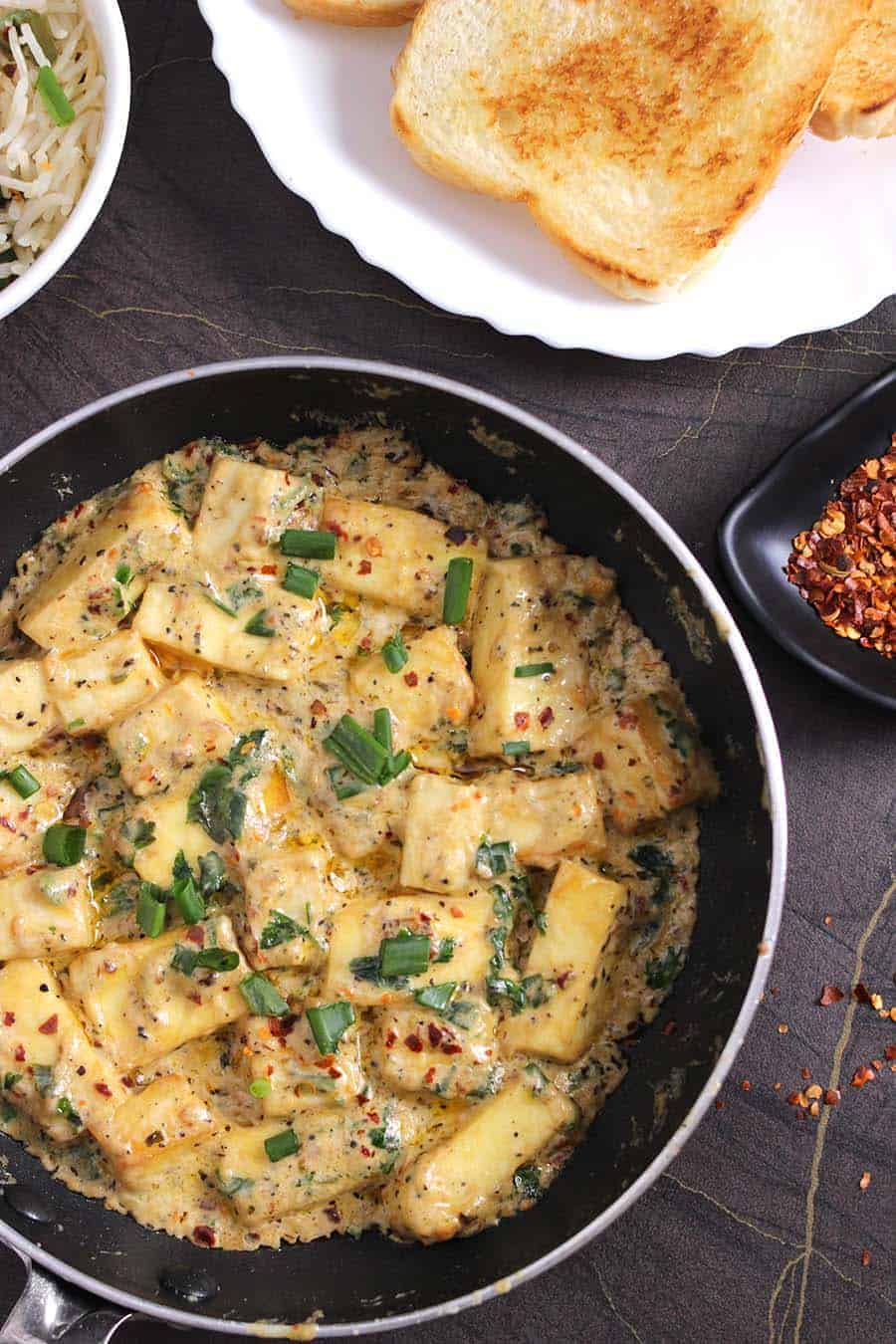 Paneer in butter garlic cream sauce recipe #paneer #starter #appetizer #tofu #Mushroom #chicken
