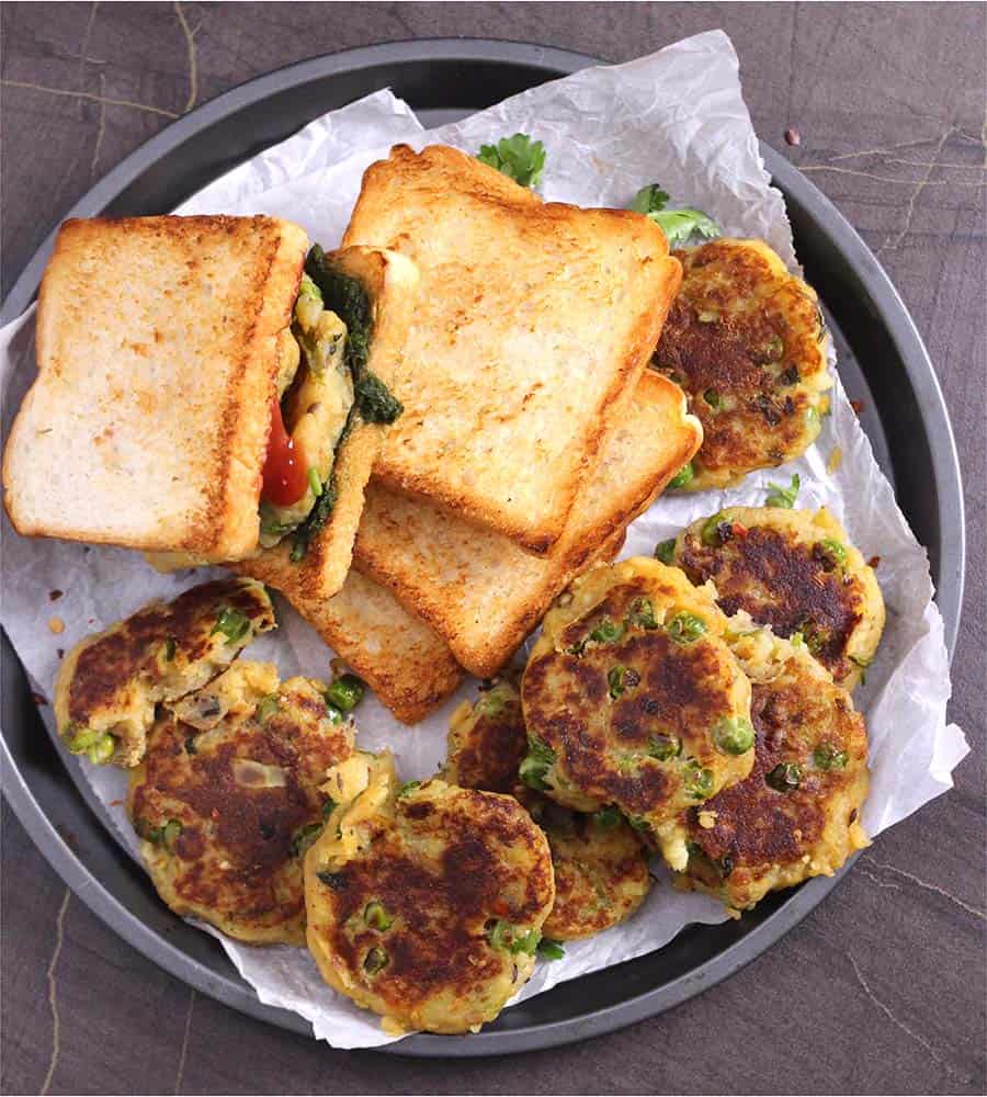 how to make crispy aloo ki tikki, leftover samosa filling, mashed potatoes cutlet, #chaat #streetfood