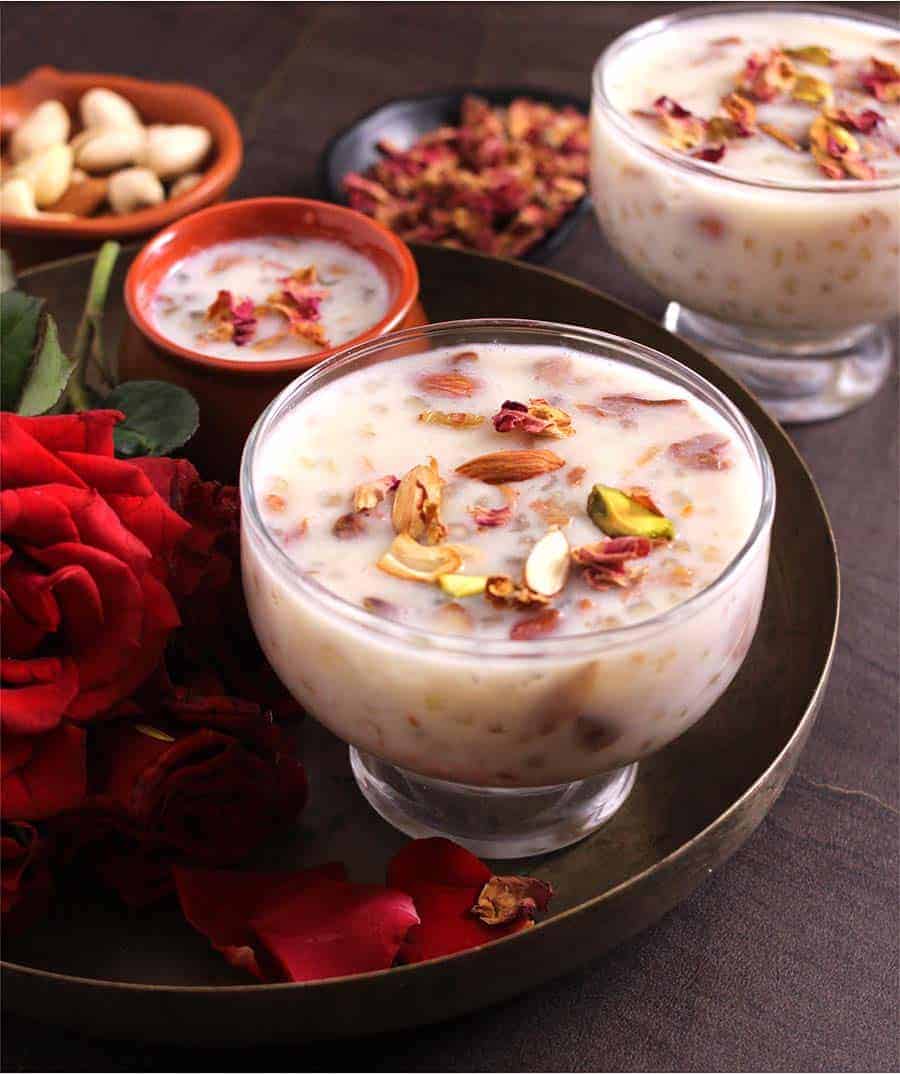 Kheer, Indian rice pudding, vermicelli, sabudana, dal, 