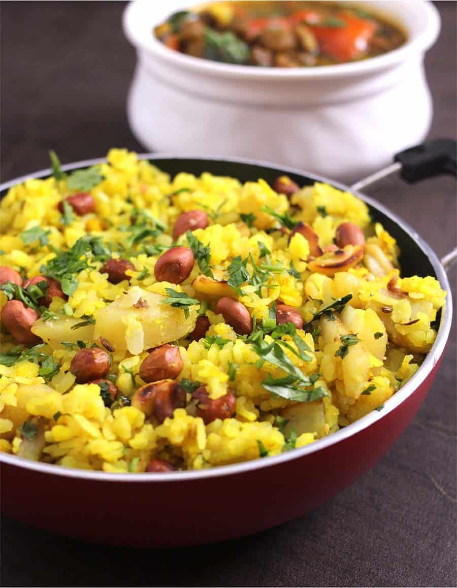 Batata Poha without onion, dadape pohe, upvas, falahar, fasting recipes, Nagpur, Maharastra, gujarat