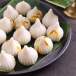Ukadiche modak (Steamed modak or kozhukattai) Traditional Indian sweet for Ganesh Chaturthi.