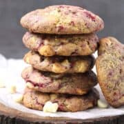 raspberry white chocolate chip cookies, subway cookies, Christmas, thanksgiving, holiday desserts
