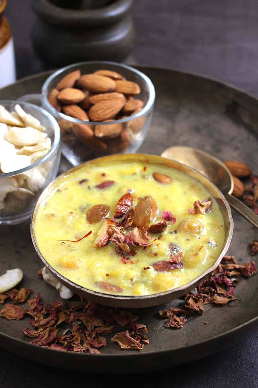 How to make Phool Makhana Kheer, Makhane Ki Kheer - Navratri fasting recipes, prasadam, naivedyam.