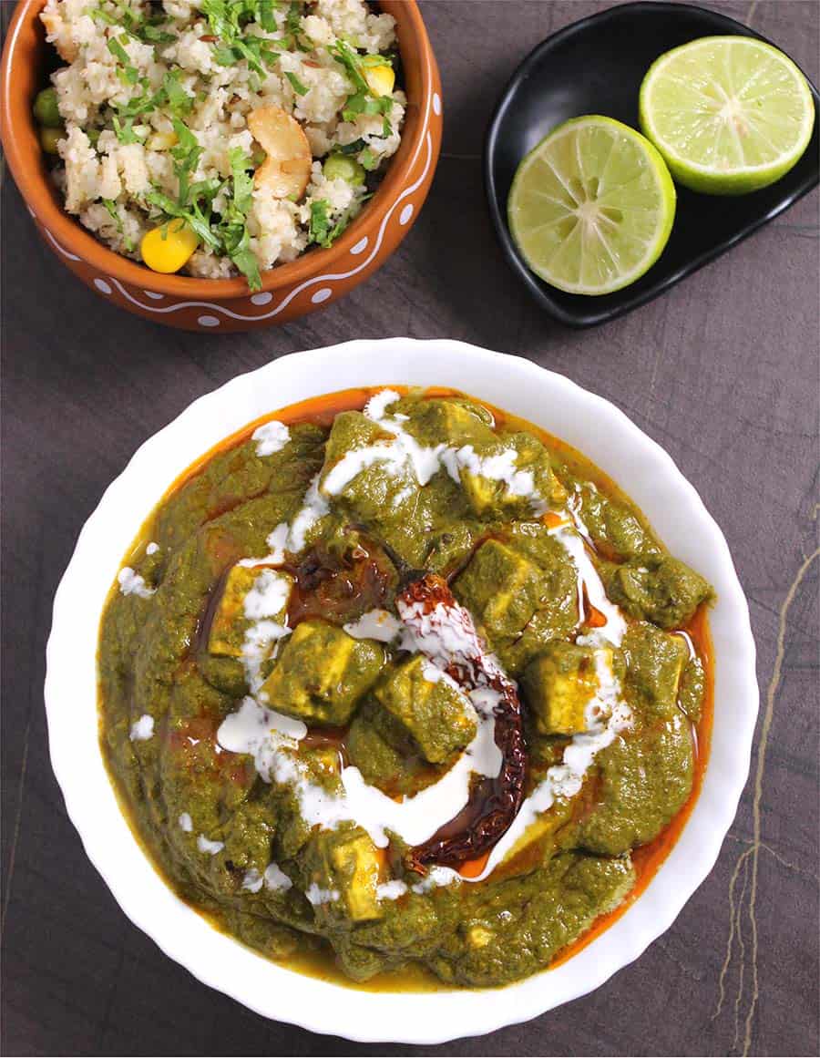 How to make palak paneer without onion garlic, Navratri vrat, fasting, upvas recipes, karwa chauth
