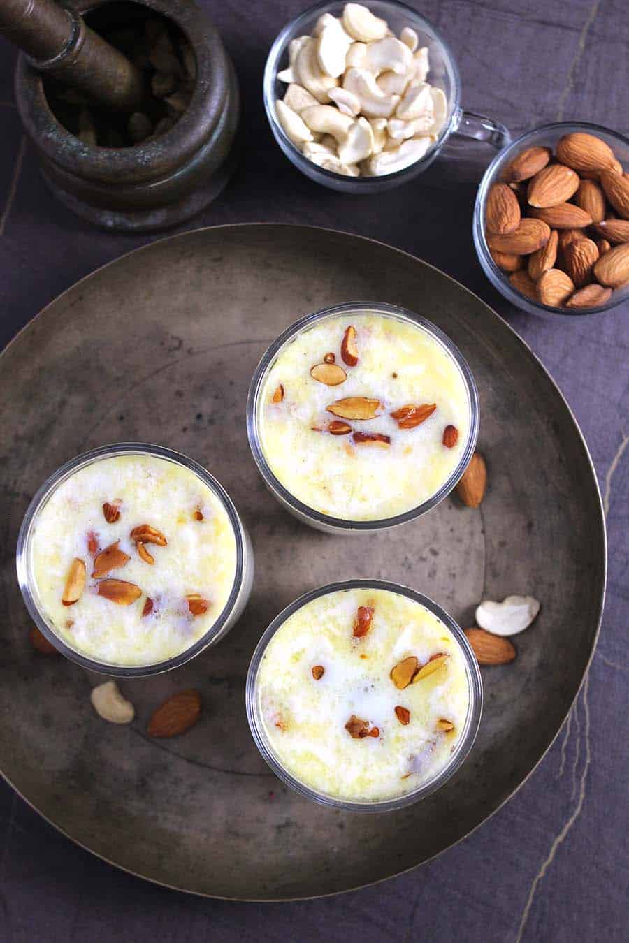 how to make vegan kheer, Indian kheer pudding dessert #diwalisweets #Navratrirecipes #christmas