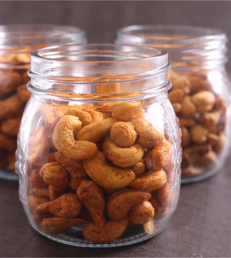 roasted cashew nuts masala cashews for party, wedding, potluck, picnic, evening snack, finger food