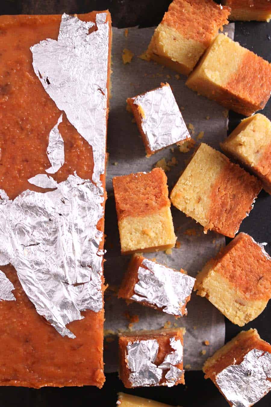 Gulkand Khoya Barfi is a classic and rich, aromatic, and melt-in-mouth Indian no-bake fudge recipe prepared using just 4 ingredients.