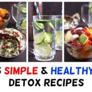 simple and healthy detox recipes, detox meal plan, what to eat post holiday dinner or feast #detox