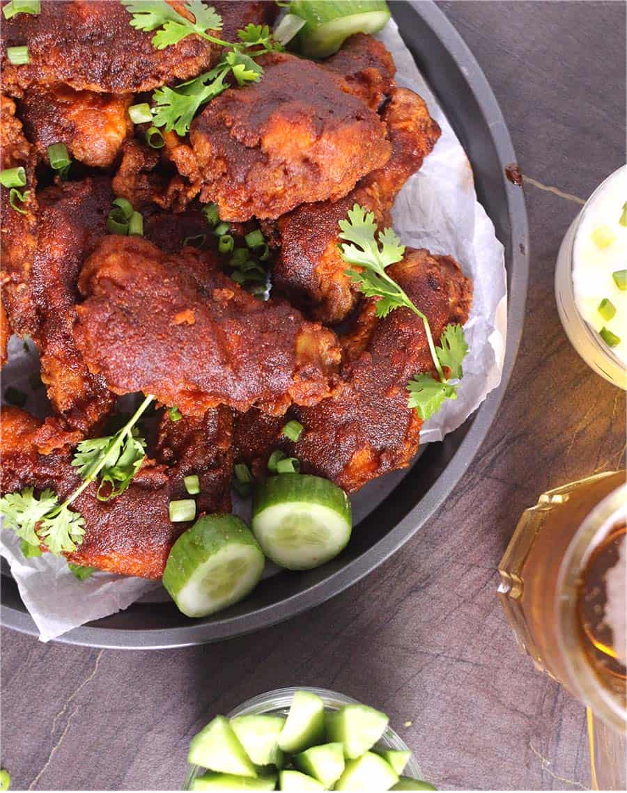 Chicken Hot Wings, Nashville Hot chicken, How to make spicy wings #appetizers #starter #dinner