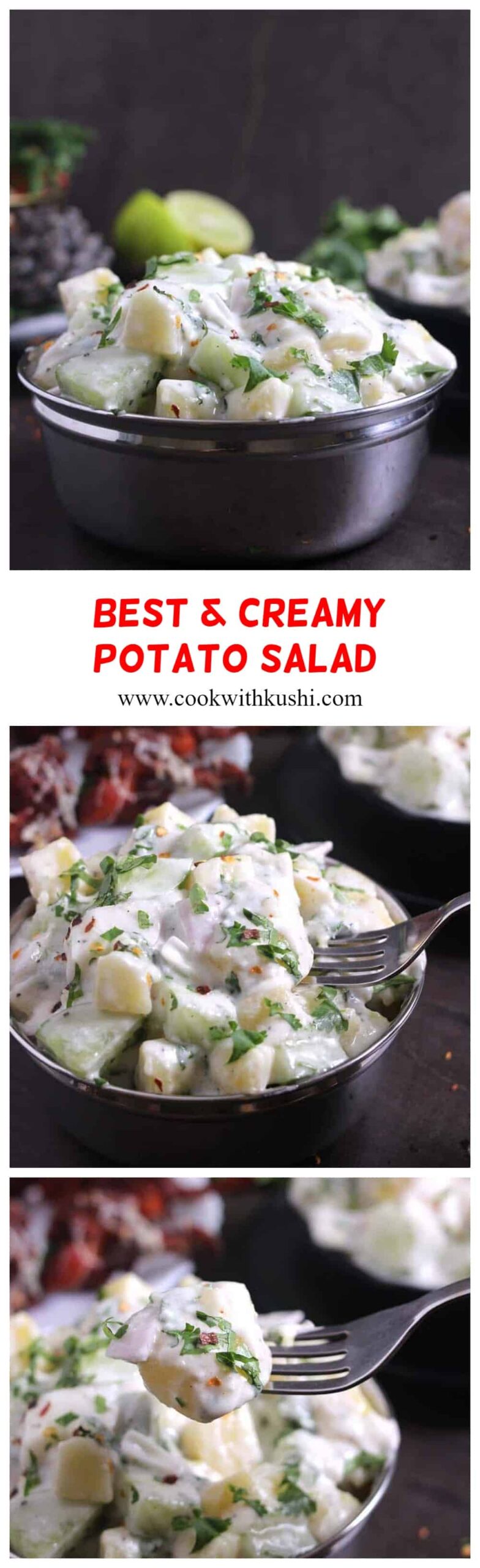 how to make the best & creamy potato salad recipe, side dishes with potatoes, mayonnaise dressing