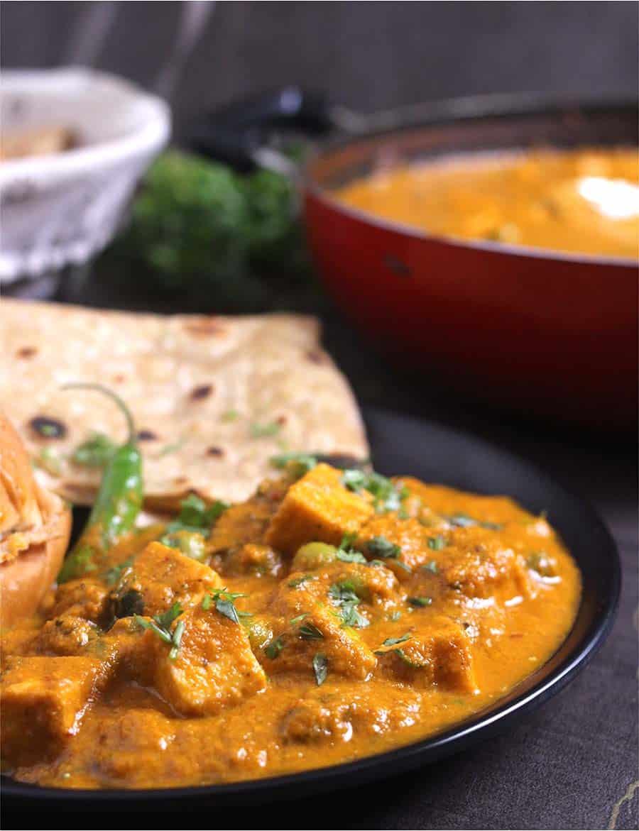 paneer mattar masala, punjabi, north indian dish for vegetarian lunch & dinner,  #paneerrecipes