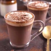 homemade best hot chocolate recipe. How to make hot chocolate #christmasdrink #winterdrink #hotdrink