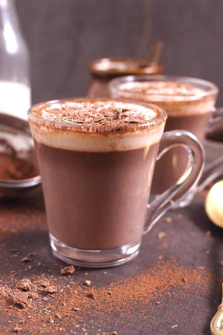 nutella hot chocolate, mexican hot chocolate, cocoa powder, keto friendly, vegan, sugar free