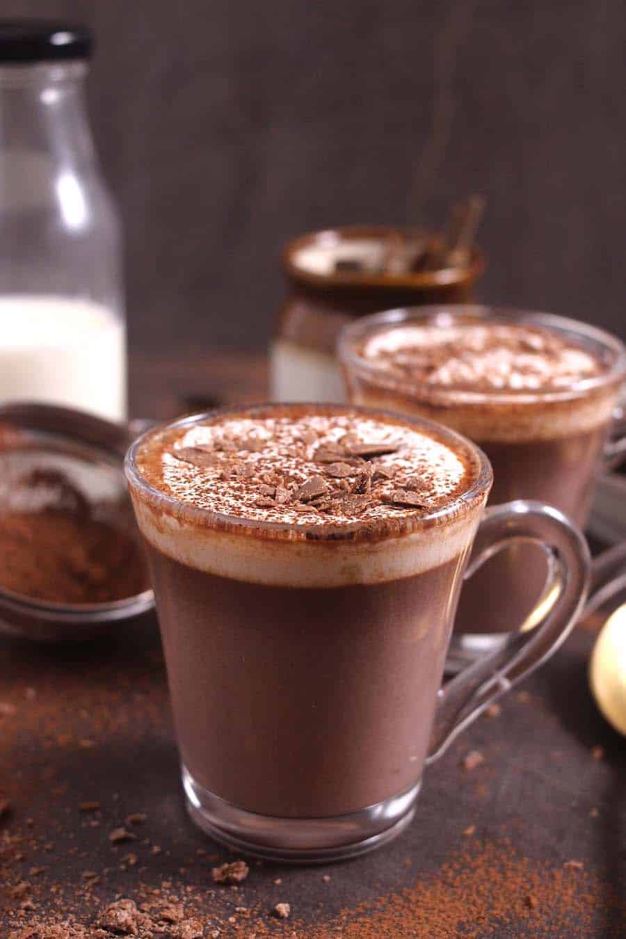 homemade best hot chocolate recipe. How to make hot chocolate #christmasdrink #winterdrink #hotdrink