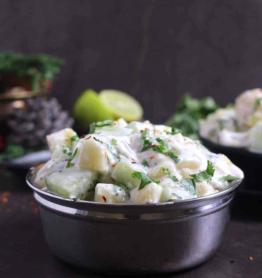 how to make the best & creamy potato salad recipe, side dishes with potatoes, mayonnaise dressing 