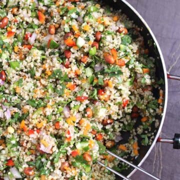 healthy quinoa salad, weight loss quinoa salad, vegetarian, vegan. gluten-free, diabetic-friendly