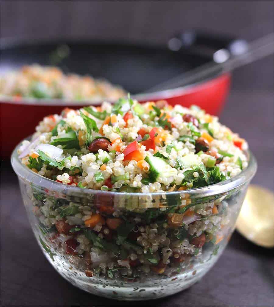 healthy quinoa salad, weight loss quinoa salad, vegetarian, vegan. gluten-free, diabetic-friendly 