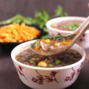 ragi soup, finger millet soup, healthy mixed vegetable soup recipe #diabeticdiet #weightloss #dinner