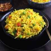 Best Garlic Turmeric Rice Recipe | Simple Yellow Rice