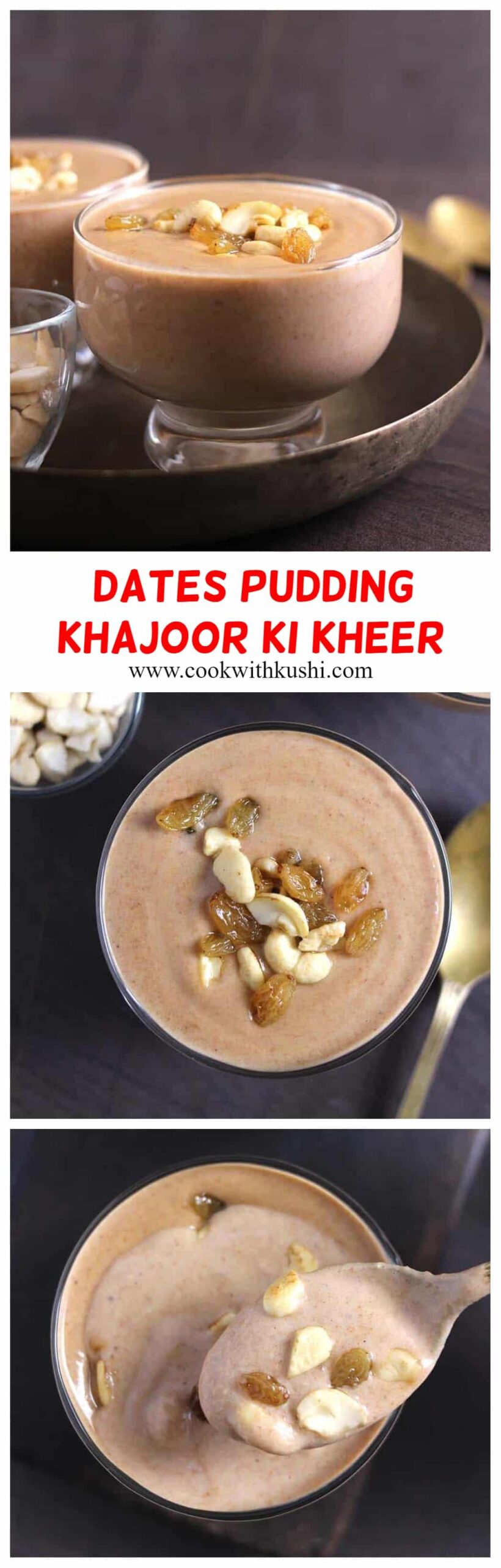 Dates Kheer, How to make sugar free, weight loss diabetic friendly dessert