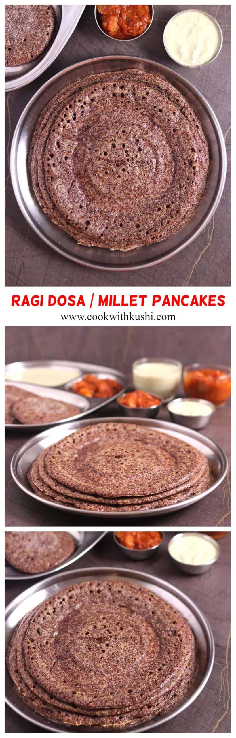 How to make ragi dosa without rice #indianbreakfast #ragi #Millet