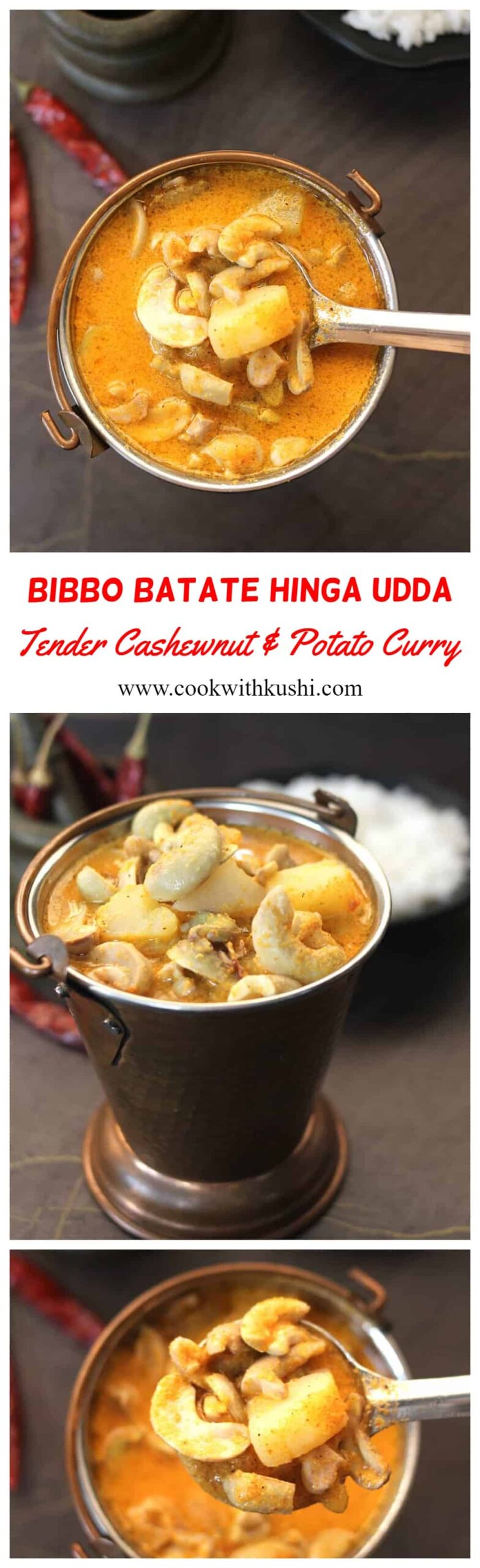 Bibbo Batate Hinga Udda Batato bibbe humman popular konkani recipes, no onion garlic fasting food