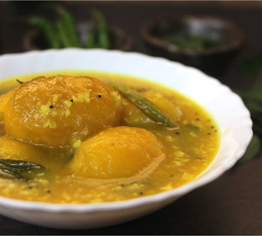 how to make mangalorean style authentic & traditional mango curry #ambeupkari #mangacurry 
