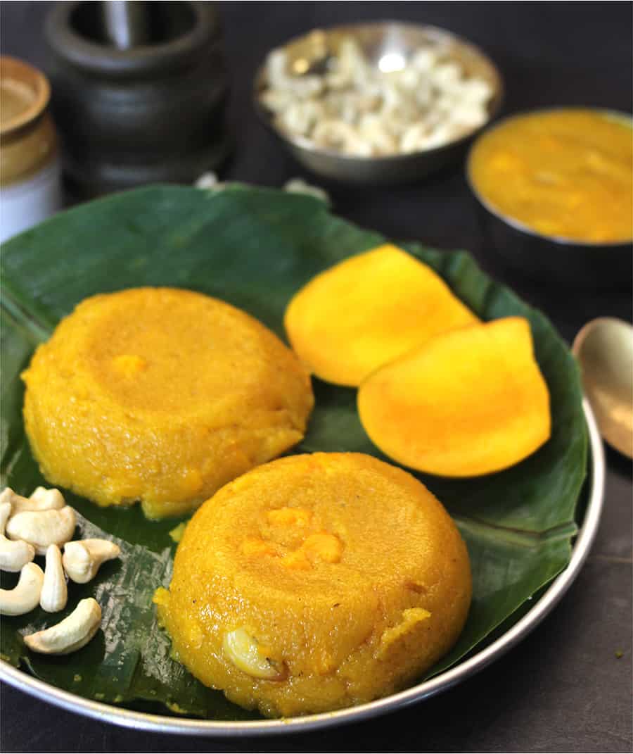 mango suji halwa, prasadam, naivedyam, fasting, upvas, vrat recipes #prasadachasheera #ravakesari