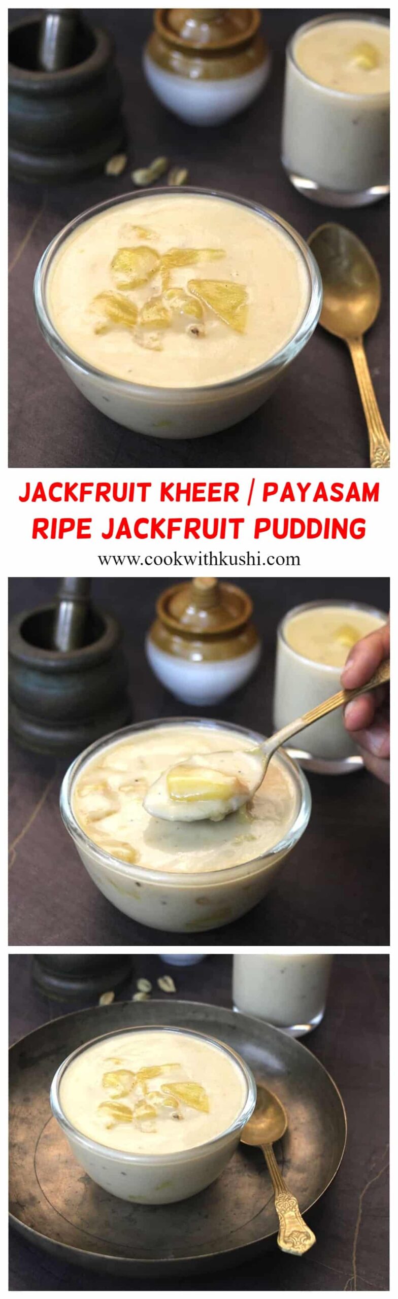 How to make ponsa garai, jackfruit kheer, pudding, payasam