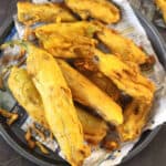 mirchi bajji, mirapakaya bajji, chilli pakora, bhajiya, popular Indian street food, evening snack