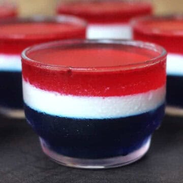 4th of July Jello Dessert | Easy Red, White, and Blue Patriotic Dessert | No Bake Dessert.