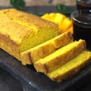 eggless mango cake, vegan mango cake, mango pound cake, sponge cake, mango loaf bread #mango #cake