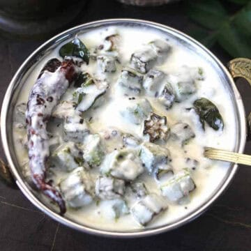 Okra Yogurt salad recipe | Dahi bhindi | Bendekayi Gojju - Easy Indian Raita.