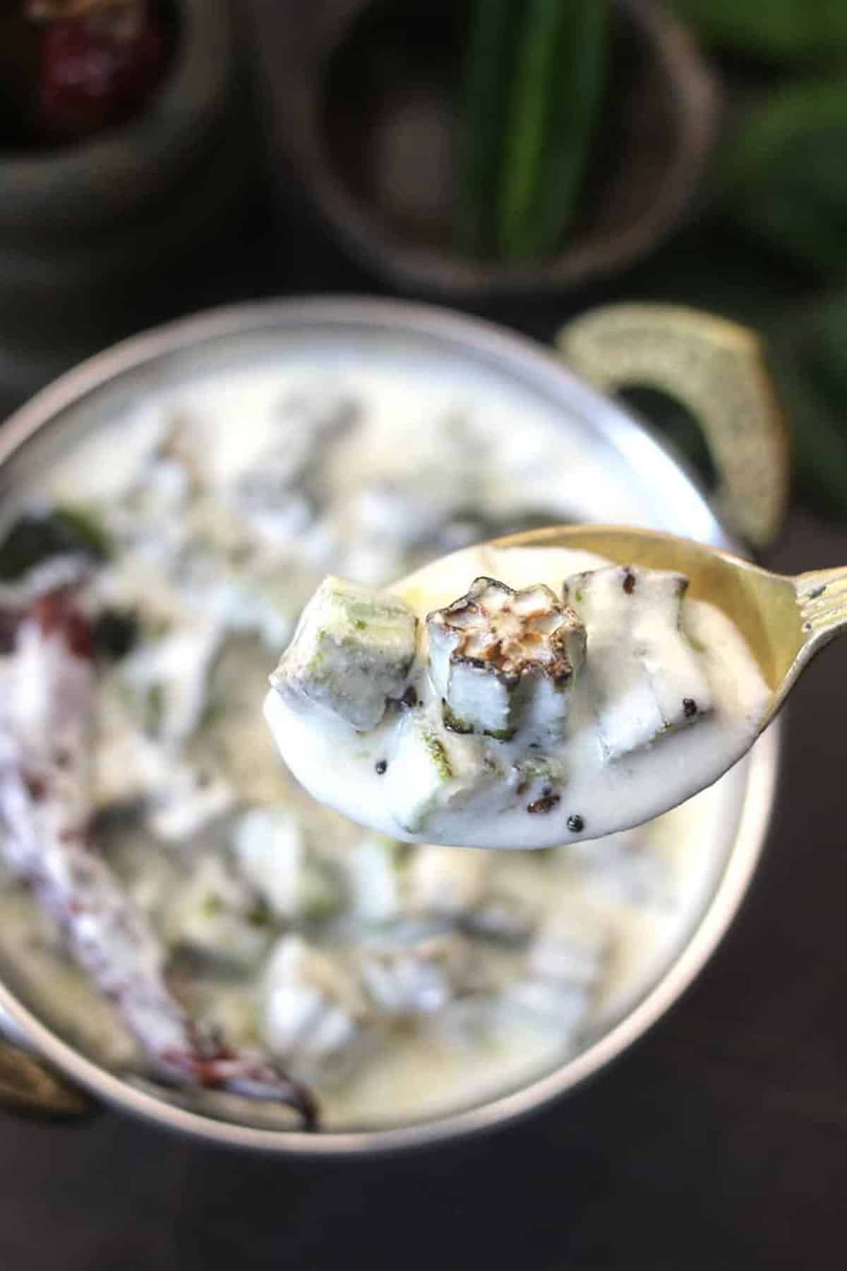 No onion no garlic bhindi (okra) recipe for vrat, fasting, upvas.